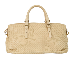 Intrecciato Butterfly Zip Tote, Leather, Beige, VFHH0 7850, DB, 2*